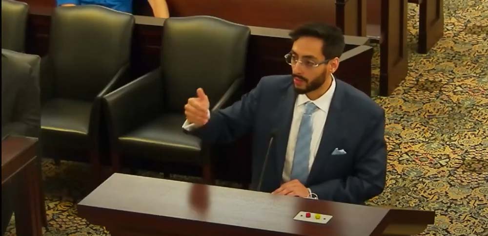 Shawn Lowe Desai presenting a case at court